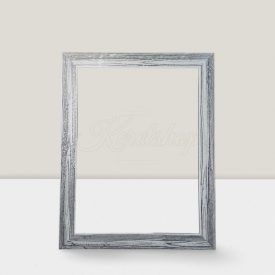 3 cm Égetett fa hatású képkeret fekete-fehér 30*40 cm