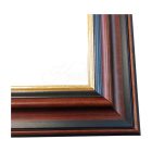 4,5 cm Barna-aranycsíkos képkeret 40*50 cm