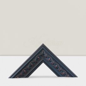   5,5 cm matt fekete-vörös antikolással EGYEDI MÉRETBEN FB55