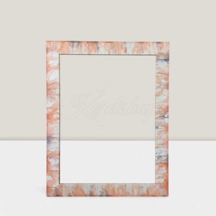 4  cm Márványos-narancssárga képkeret 30*40 cm