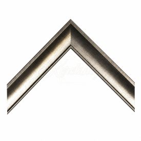 3,4 cm Grafit ezüst képkeret EGYEDI MÉRETBEN A39/38