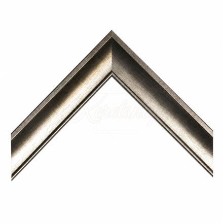 3,4 cm Grafit ezüst képkeret EGYEDI MÉRETBEN A39/38