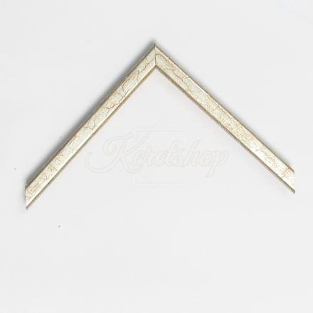 1,4 cm Repedezett ezüst képkeret EGYEDI MÉRETBEN 30/36