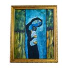 3 cm Díszes antikolt arany EGYEDI MÉRETBEN LE30