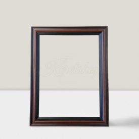 4,5 cm Negatív barna-fekete csíkos képkeret 30*40 cm