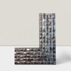 3 cm Mozaikos grafit ezüst 22,8*33 cm