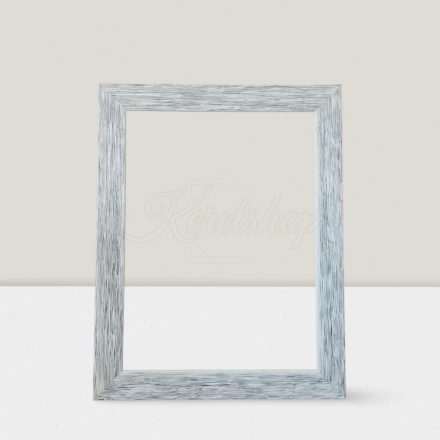 4 cm Fehér-fekete csíkos képkeret 29,8*40 cm