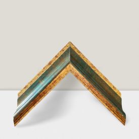   4,5 cm Antikolt arany-sötétzöld EGYEDI MÉRETBEN 1708/F353
