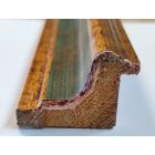 4,5 cm Antikolt arany-sötétzöld EGYEDI MÉRETBEN 1708/F353